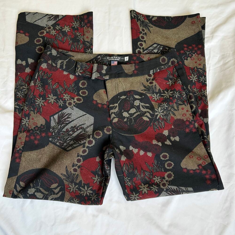 Y2k Rampage Floral Pants - Picture 3 of 5